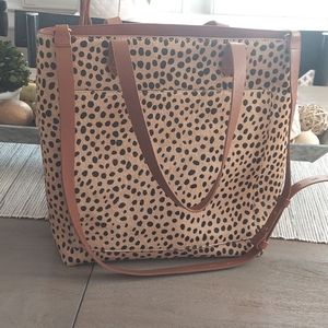 Madewell crossbody transport spotted calf hair